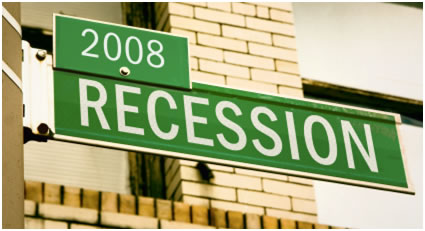 2008 Recession Sign