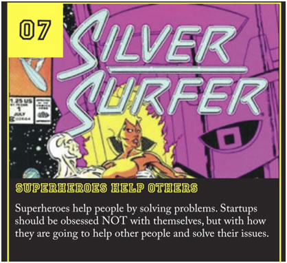Superheroes help others